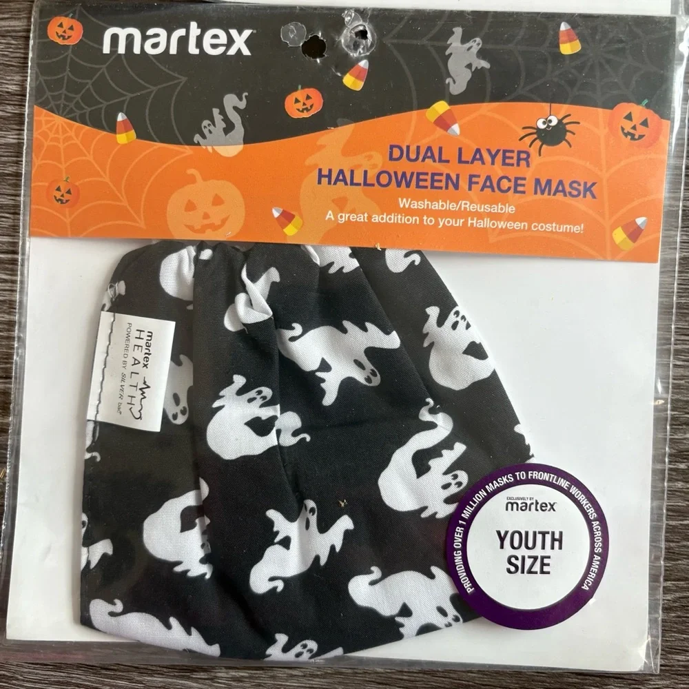 2pk Kids Halloween Ghost Face Mask